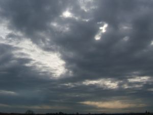 Haufenschichtwolken im März