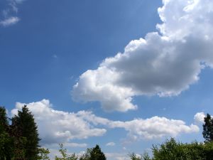 Muntere Haufenwolken