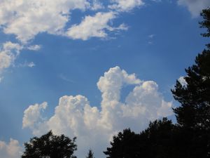 Haufenwolken in der Hitze