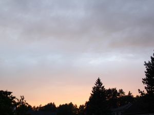 Aufhellungen im Westen nach einem Regentag