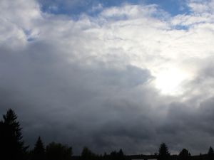 eine erste Wolkenlücke im Oktober