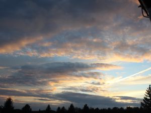 Wolken am Abend