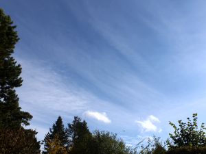 Cirrus als Vorbote von Ex-Hurrikan Kirk