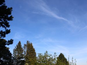 ein paar Eiswolken Ende April