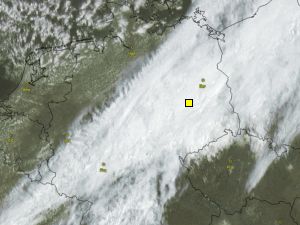 mustergültige Kaltfront eines Skandinavientiefs