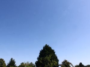 keine Wolken an einem Hitzetag