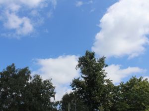 postfrontales Aufklaren mit Cumulus