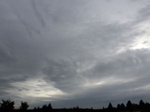 erste Aufhellungen nach Nimbostratus