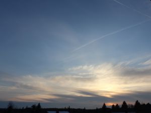 Aufklaren durch skandinavischen Föhn