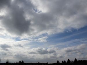 Wolkenreste einer Kaltfront