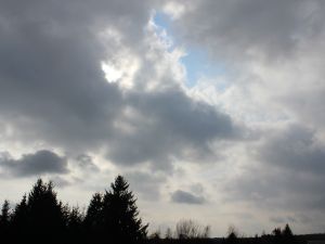 Wolken Ende Februar