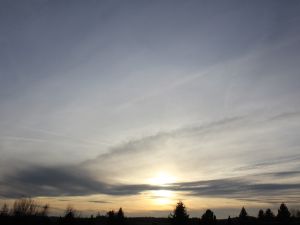 Cirrostratus und etwas Altostratus