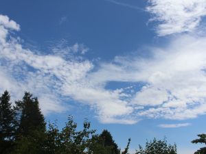 hohe und mittelhohe Bewölkung