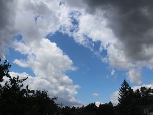 Haufenwolken verdichten sich
