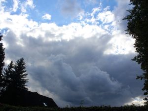 Eine Schauerzelle Anfang September