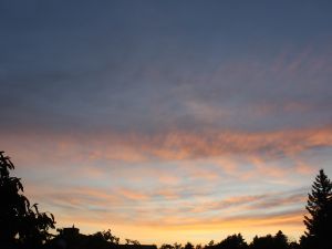 im Westen ein Abendrot