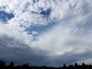 Regenwolken nahen