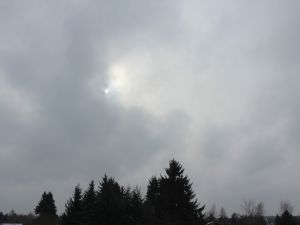 kurz wird die Sonne sichtbar