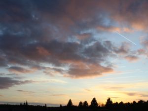 letzte Wolken am Abend