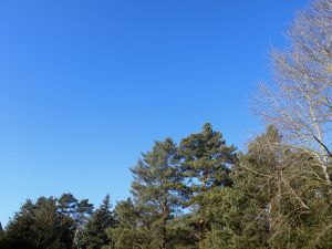 der vierte wolkenlose Tag in Folge