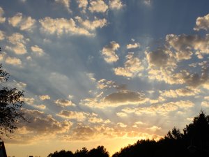 Wolken in der Augusthitze