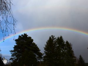 Ein Regenbogen im März