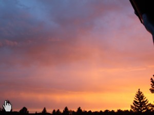 Abendrot am Westhimmel