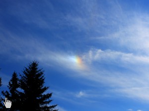 eine bunte Nebensonne