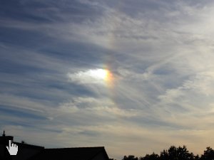 Nebensonne Anfang Juli