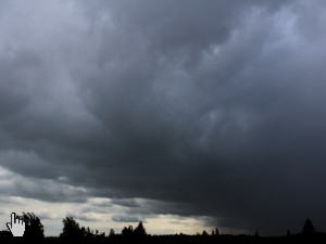 Eine dunkle Schauerzelle