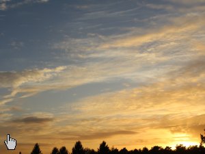 Abendrot im September