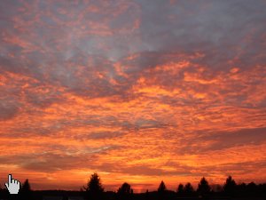 Sonnenuntergang im Januar