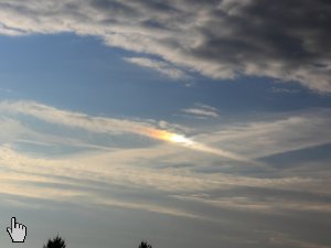 eine farbige Nebensonne